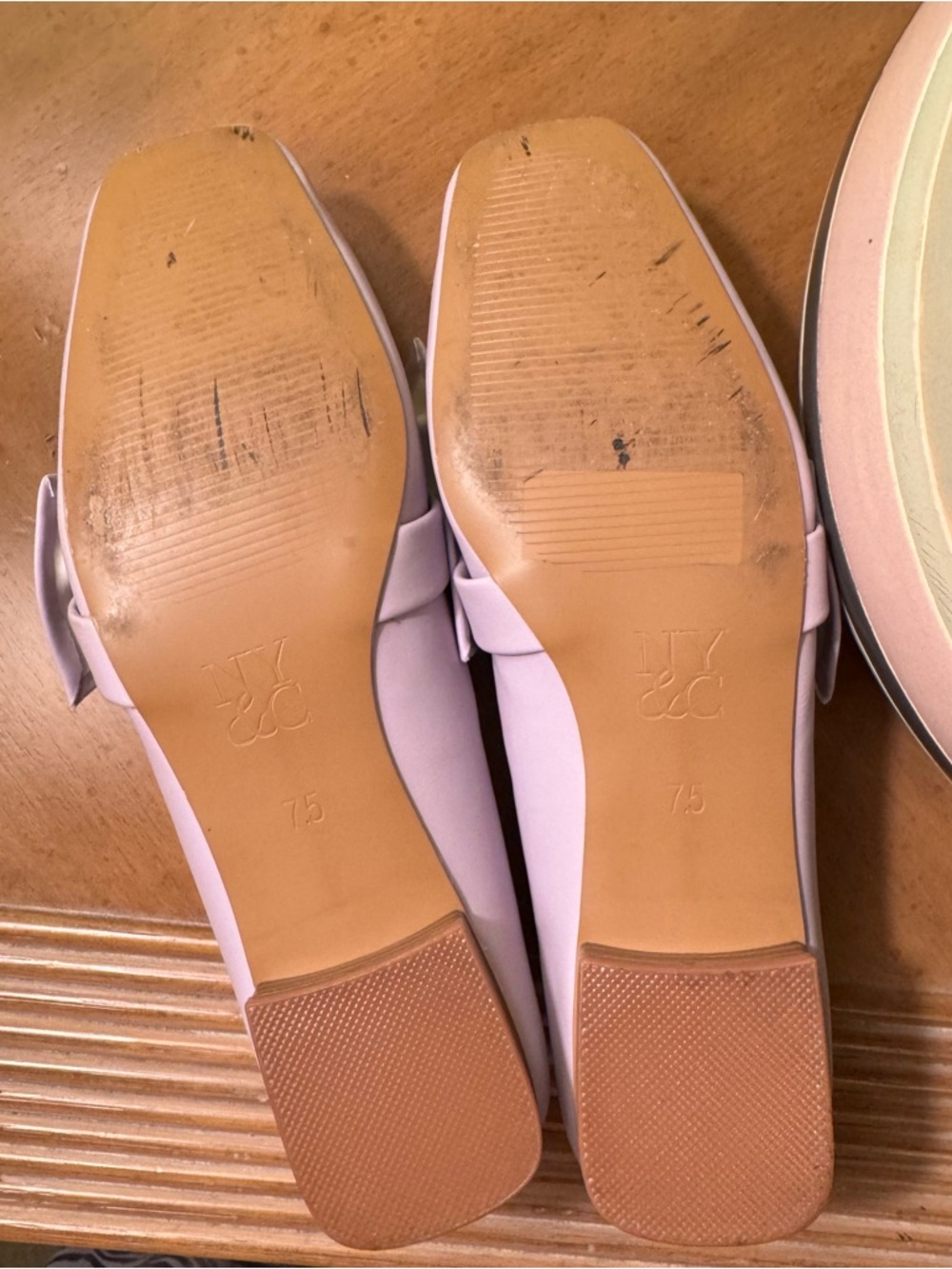 New York & Company Lilac Knot-Front Loafers - Picture 5 of 5